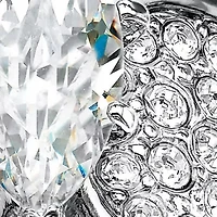 2.48 TCW Marquise-Cut Platinum-Plated Pave Cubic Zirconia Engagement Ring