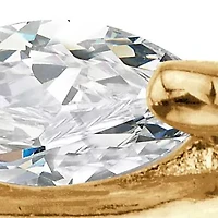 .40 Cttw. 18k Gold-Plated Marquise-Cut Cubic Zirconia Vine Ring