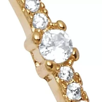 Round Crystal Goldtone Hoop Earrings, 46mm