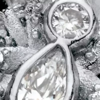 4.41 Cttw. Round Cubic Zirconia Platinum-Plated Butterfly Wrap Cocktail Ring