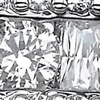 3.22 TCW Cubic Zirconia Eternity Ring Platinum-plated Sterling Silver