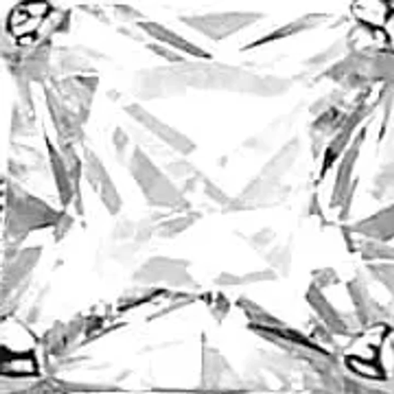 3.10 Cttw. Silvertone Princess-Cut Cubic Zirconia 3-Piece Wedding Ring Set