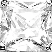 3.10 Cttw. Silvertone Princess-Cut Cubic Zirconia 3-Piece Wedding Ring Set