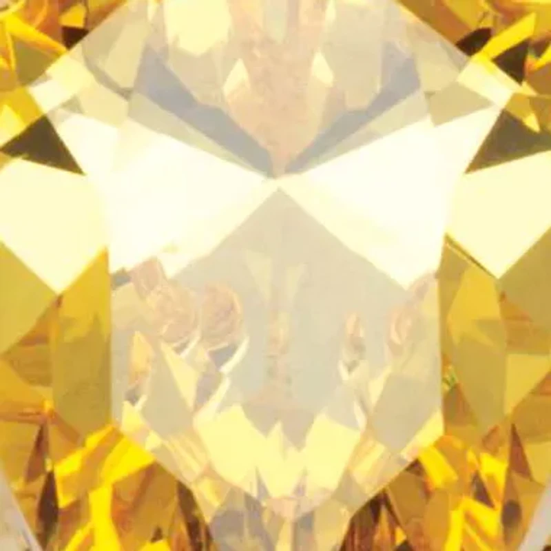 15.47 Carat Yellow Pear-Cut Cubic Zirconia Ring Gold-Plated