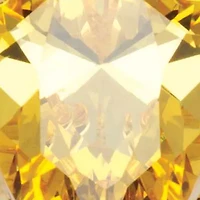 15.47 Carat Yellow Pear-Cut Cubic Zirconia Ring Gold-Plated