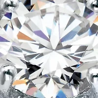 3.41 Cttw. Platinum-plated Sterling Silver Round Cubic Zirconia Anniversary Ring