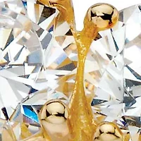 1.96 TCW Cubic Zirconia 14k Yellow Gold-plated Sterling Silver 2-Stone Ring