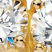 1.96 TCW Cubic Zirconia 14k Yellow Gold-plated Sterling Silver 2-Stone Ring