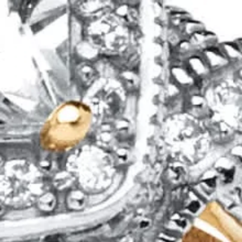 1.78 TCW Cubic Zirconia 2-Piece Bridal Set 14k Gold Over .925 Sterling Silver