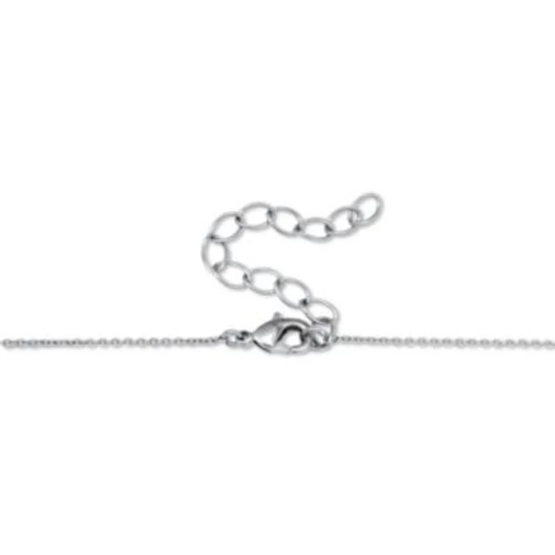 .62 TCW Round Cubic Zirconia Platinum-Plated Bar Necklace 18 to 20-inch