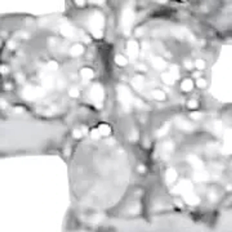 1.08 TCW Round Cubic Zirconia Yellow Gold-Plated Sterling Silver Eternity Ring