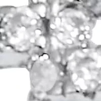 1.08 TCW Round Cubic Zirconia Yellow Gold-Plated Sterling Silver Eternity Ring