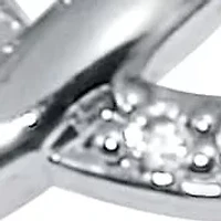 .21 TCW Round Cubic Zirconia Platinum-Plated Sterling Silver Oval Link Ring