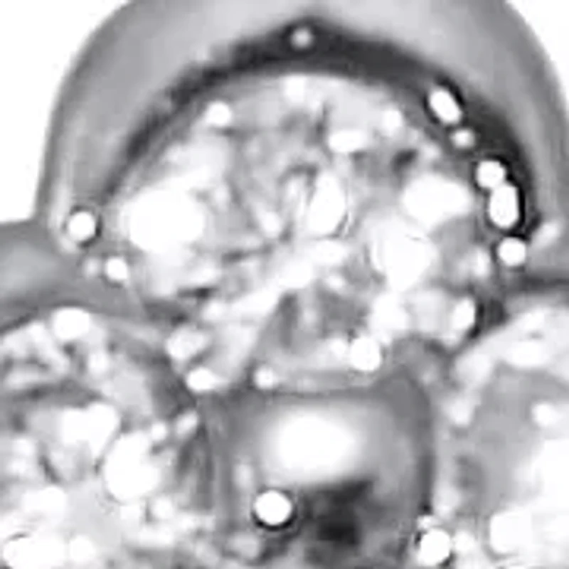 .41 TCW Round Cubic Zirconia Sterling Silver Crown Ring