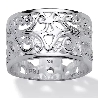 Filigree Vintage-Style Ring .925 Sterling Silver