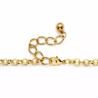 Yellow Bib Necklace and Cluster Earrings Set in Yellow Goldtone