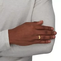 Polished Wedding Band 14k Gold Plated Sterling Silver 5mm