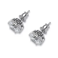 Birthstone .925 Sterling Silver Stud Earrings
