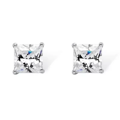 .925 Sterling Silver Stud Birthstone Earrings