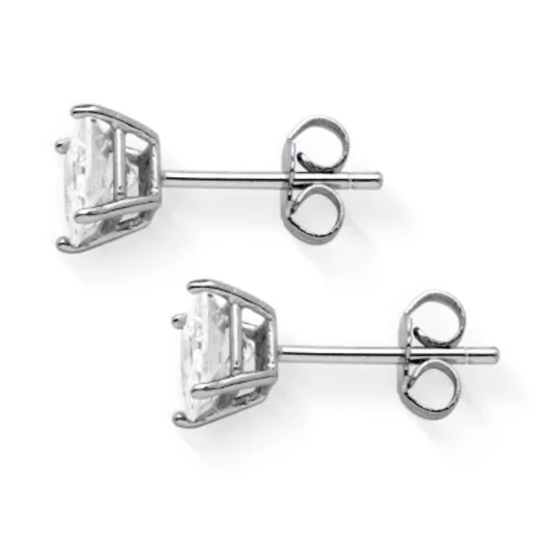 .925 Sterling Silver Stud Birthstone Earrings