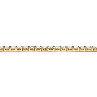 Birthstone Tennis Bracelet Gold-Plated