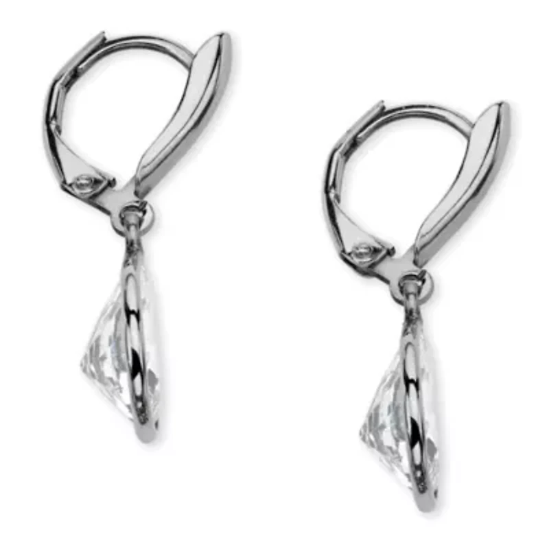 Birthstone .925 Sterling Silver Drop Earrings