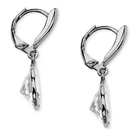 Birthstone .925 Sterling Silver Drop Earrings