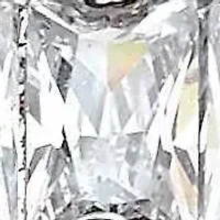 12.42 TCW Baguette-Cut Cubic Zirconia Platinum-plated Silver Eternity Ring