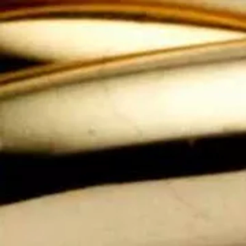 Yellow Gold-Plated Rolling Triple Band Crossover Ring