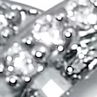 .21 TCW Round Cubic Zirconia Platinum-Plated Sterling Silver Oval Link Ring