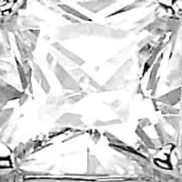 3.10 Cttw. Silvertone Princess-Cut Cubic Zirconia 3-Piece Wedding Ring Set
