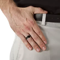 Wedding Band Stainless Steel and Black Ion-Plated (10mm)