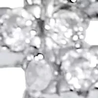 1.08 TCW Round Cubic Zirconia Sterling Silver Eternity Link Ring