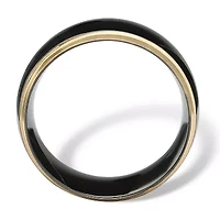 Wedding Band Black and Gold Ion-Plated Stainless Steel