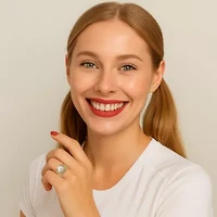 .65 Cttw. 14k Gold-plated Sterling Silver Simulated Pearl and CZ Floral Ring