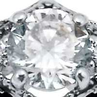 .75 TCW Round Cubic Zirconia Antiqued Sterling Silver Filigree Ring