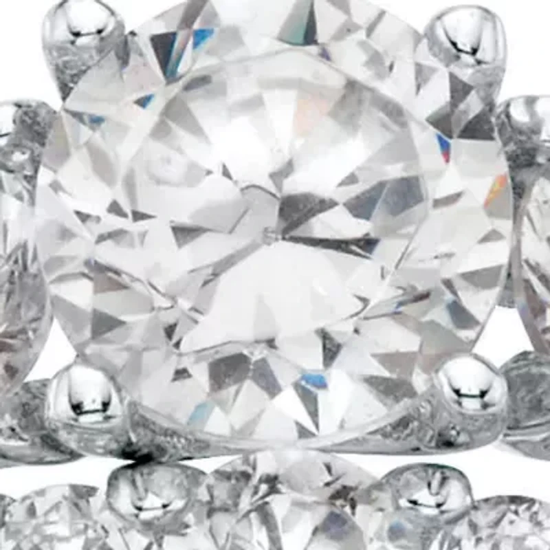 2.09 Cttw 2-Piece Round .925 Silver Cubic Zirconia Wedding Ring Set