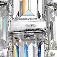 5.12 TCW Baguette CZ Eternity Band Platinum-plated Sterling Silver
