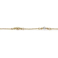 Birthstone Gold-Plated Sterling Silver Ankle Bracelet