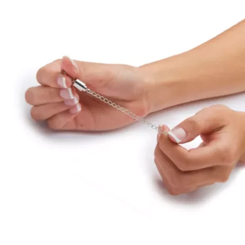 Magnetic Clasp and Chain Extender Two-Pair Set in Yellow Goldtone and Silvertone