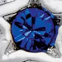 Round Crystal .925 Sterling Silver Antique-Finish Moon and Stars Drop Earrings