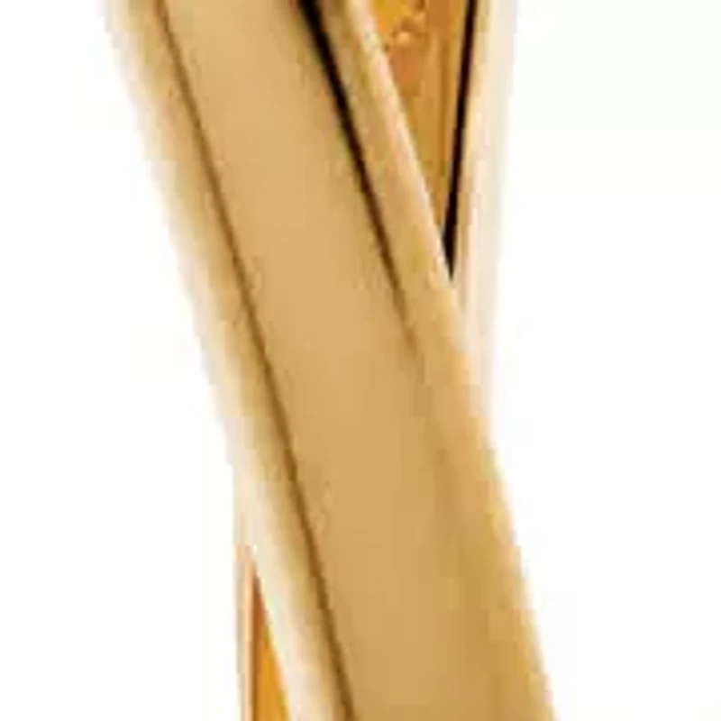 3 Pair Hoop Earrings Set in Yellow Goldtone