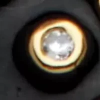 Crystal Space Pendant Yellow Gold Ion-Plated Pendant Necklace, 17 Inches