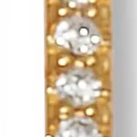 .40 TCW Round Cubic Zirconia Yellow Gold-Plated Link Earrings