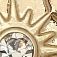 Crystal 14k Yellow Gold-Plated Interchangeable Charm Bracelet Set