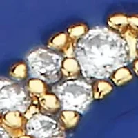 Crystal Celestial Moon Gold Ion-Plated Stainless Steel Pendant, 19 Inches