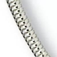 Silvertone Endless Necklace (14mm), 38 Inch length, plus 3 inch extension