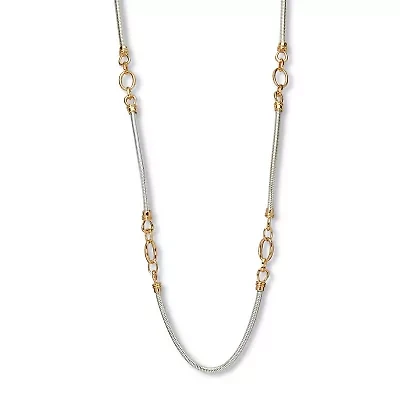 Silvertone Endless Necklace (14mm), 38 Inch length, plus 3 inch extension