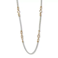 Silvertone Endless Necklace (14mm), 38 Inch length, plus 3 inch extension