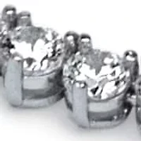 9.60 TCW Round Cubic Zirconia Platinum-Plated Tennis Necklace, 18 inches